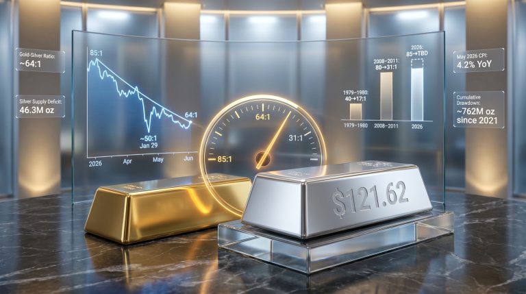 gold silver ratio at 64 signals for silver outlook