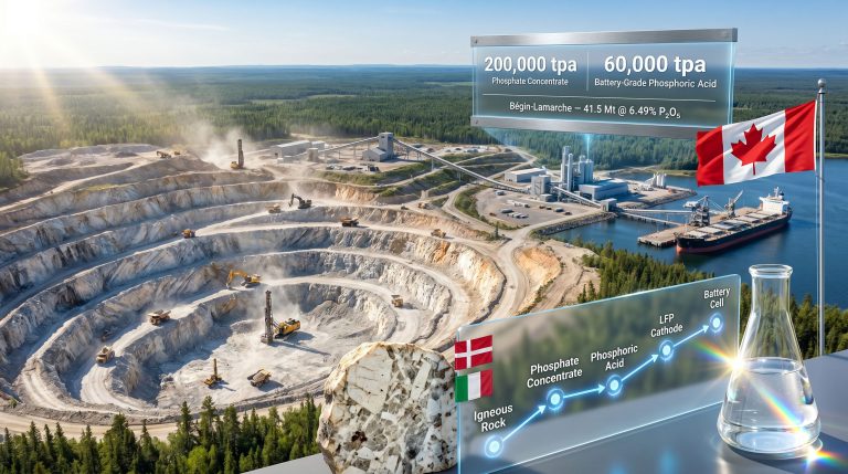 First Phosphate Quebec offtake deals at G7 Summit mine infographic