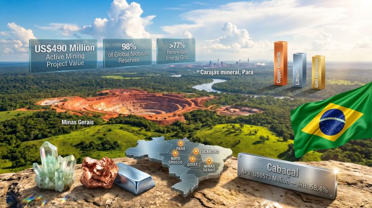 Mining projects in Brazil infographic overview