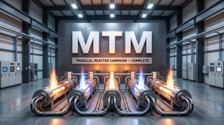 Metallium Ltd-MTM-MTM parallel reactor campaign complete facility