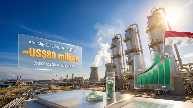 Nickel Industries operating update and Excelsior HPAL progress refinery graphic