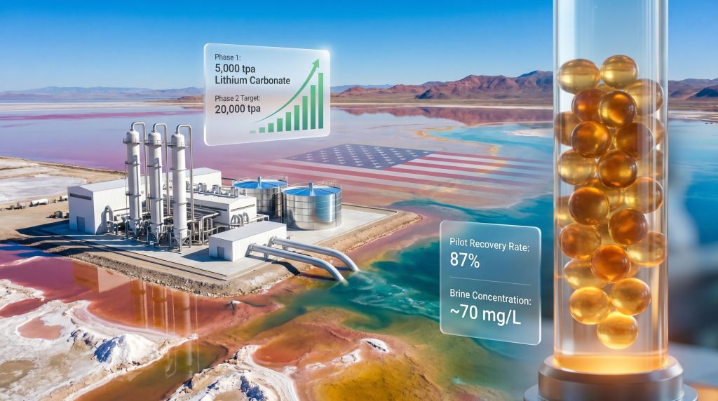 Lilac Great Salt Lake lithium plant Hatch EPCM rendering