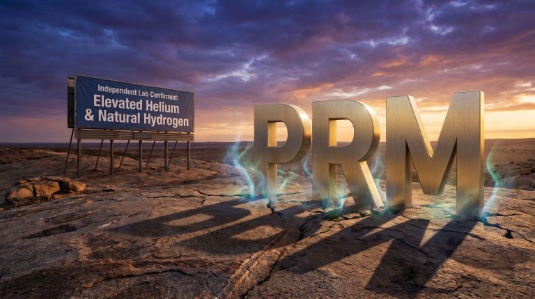 Prominence Energy Ltd-PRM-PRM elevated helium and natural hydrogen discovery