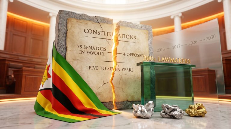 Zimbabwe constitutional amendments to extend Mnangagwa rule illustration