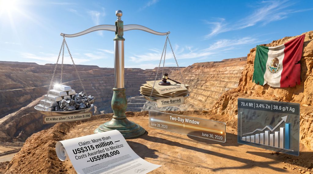 ICSID dismisses Silver Bull claim against Mexico mine dispute graphic