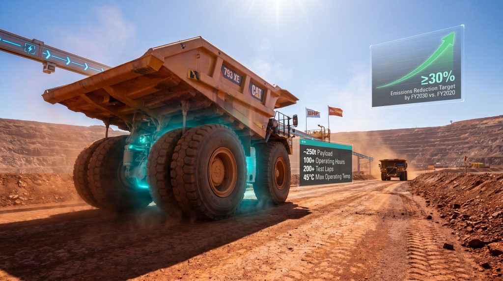 battery-electric haul truck trial in the Pilbara mine