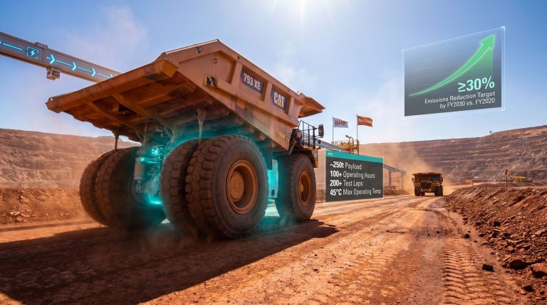 battery-electric haul truck trial in the Pilbara mine