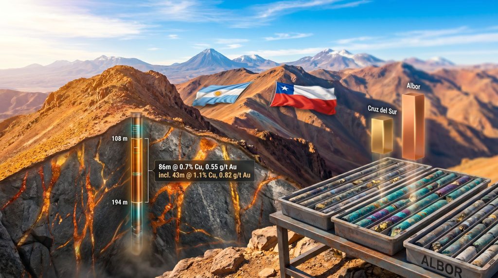 Mogotes Metals Filo Sur copper-gold discovery drill results infographic