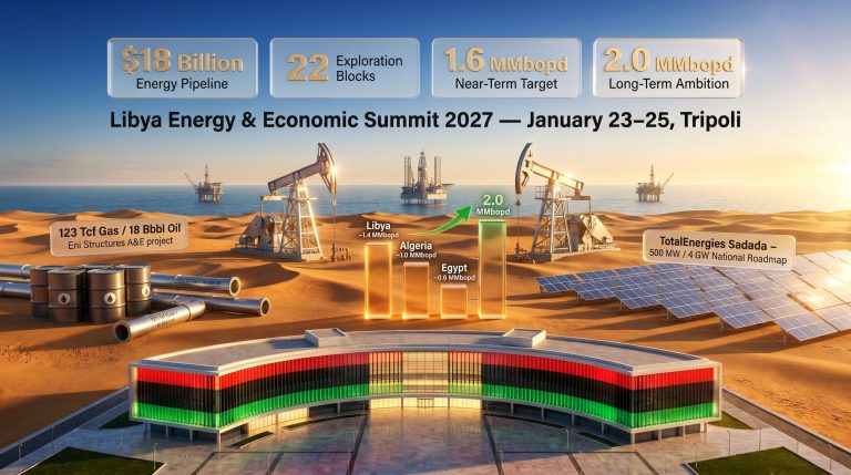 Libya Energy and Economic Summit 2027 infographic
