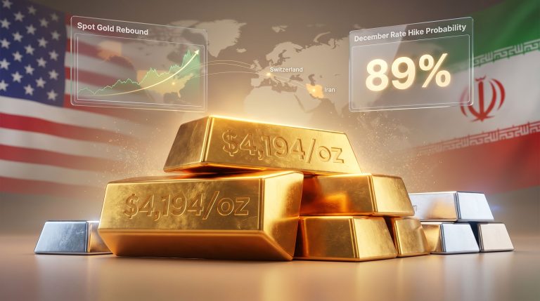 gold rebounds as Iran cites progress in peace talks scene