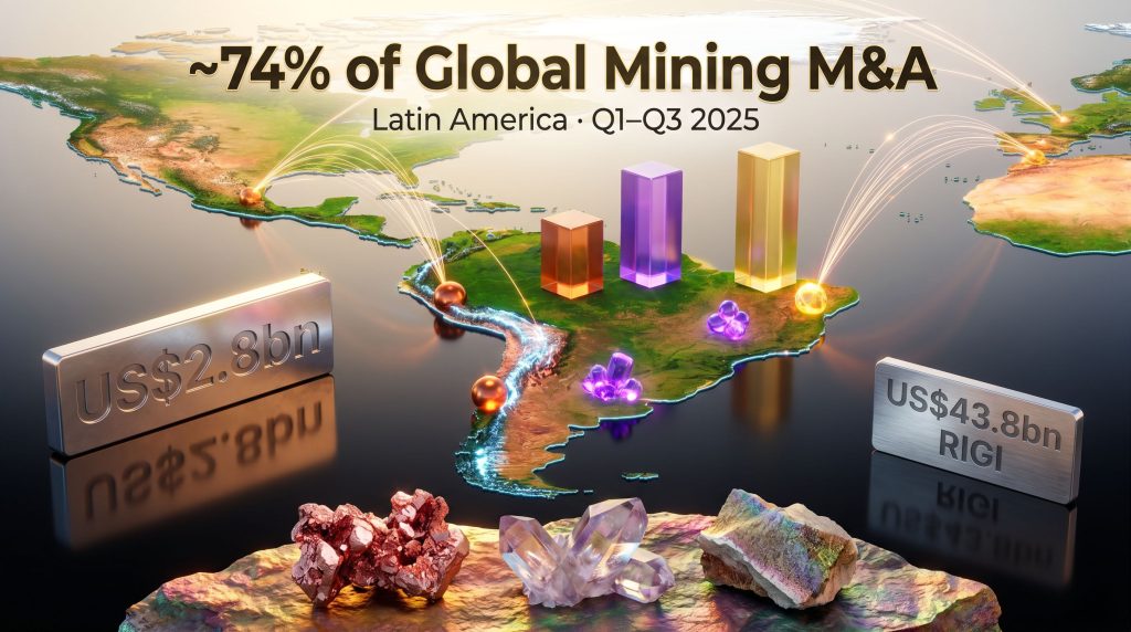 critical minerals in Latin American mining M&A infographic