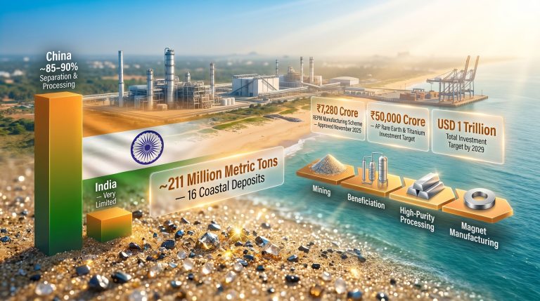 Andhra Pradesh rare earth projects coastal investment infographic