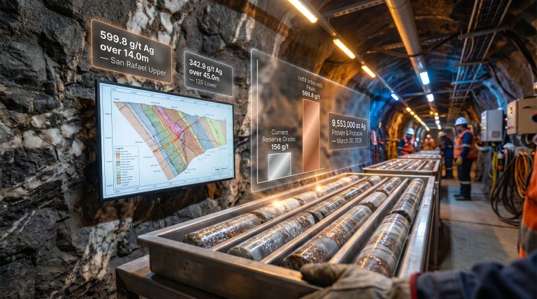 Americas Gold & Silver Cosalá drill results underground core display