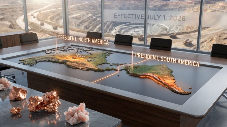 BHP split president Americas role into North America and South America positions map display