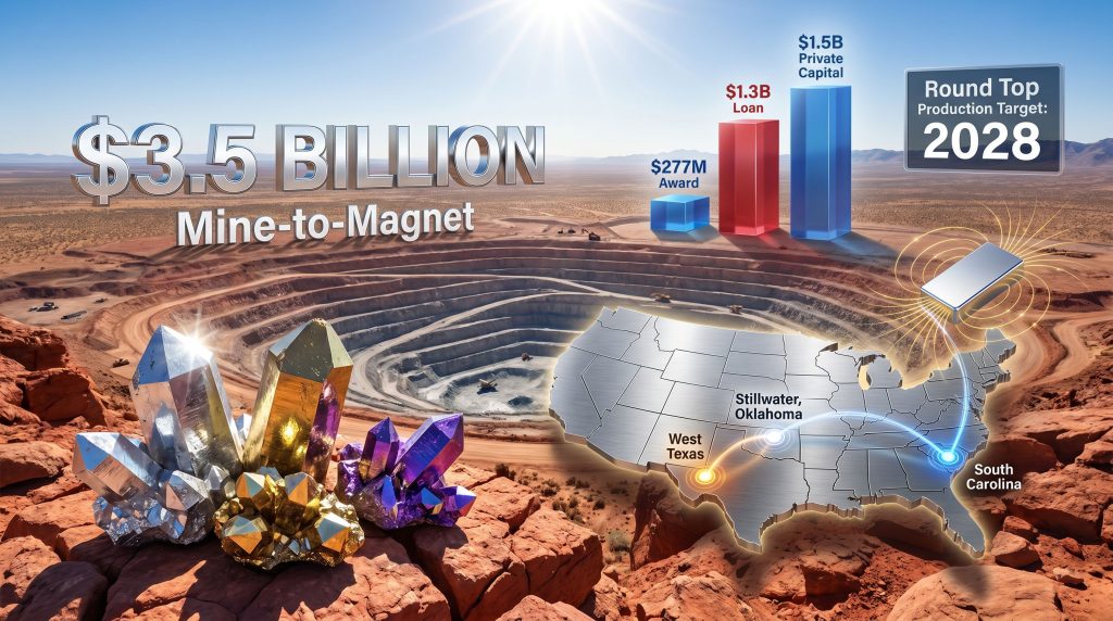USA Rare Earth secures $1.6bn US funding infographic