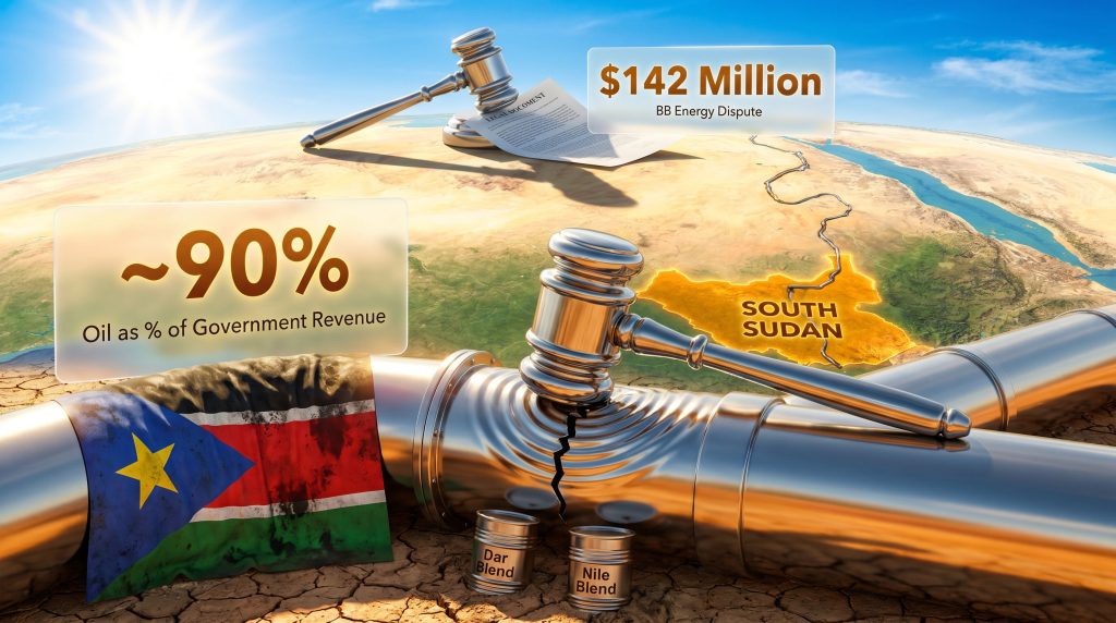 South Sudan oil-backed loans court ruling graphic