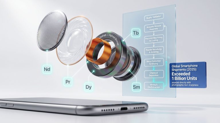 rare earths in smartphone speakers diagram