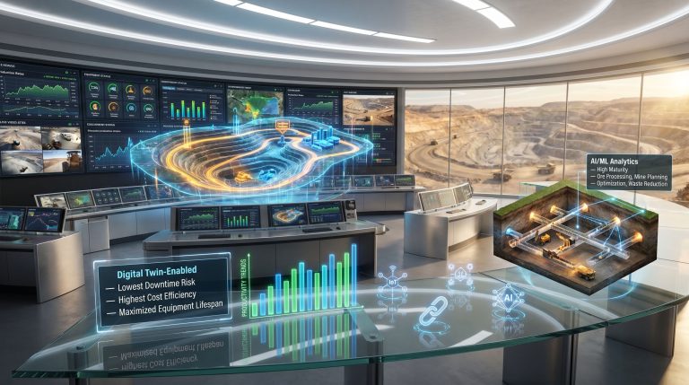 digital mining solutions control room dashboard