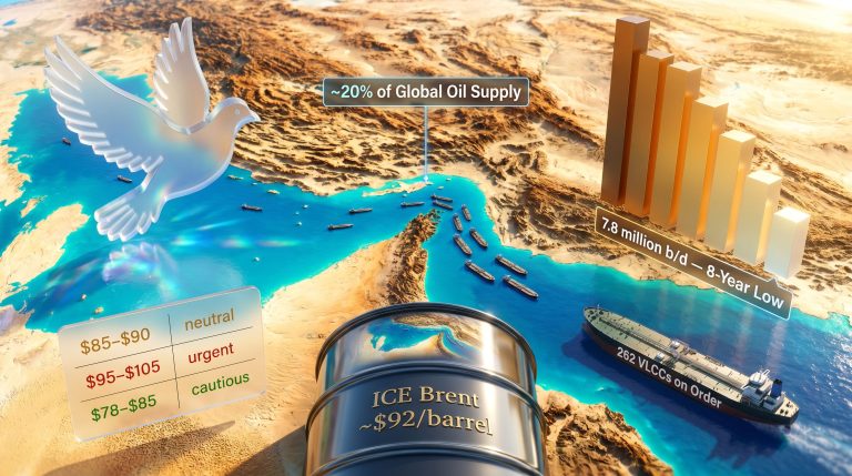 ceasefire caps oil rally as China demand weakens map graphic