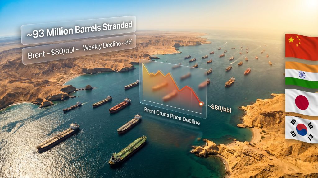 Strait of Hormuz reopening oil shipments scene