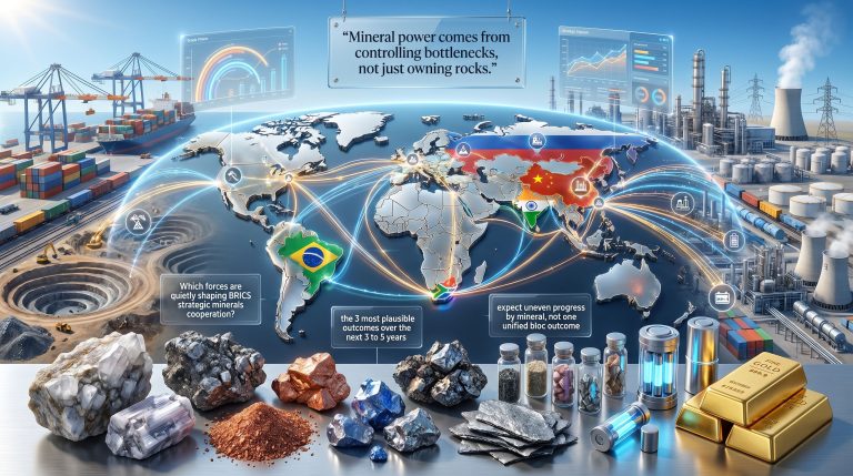 BRICS strategic minerals cooperation global supply chains map
