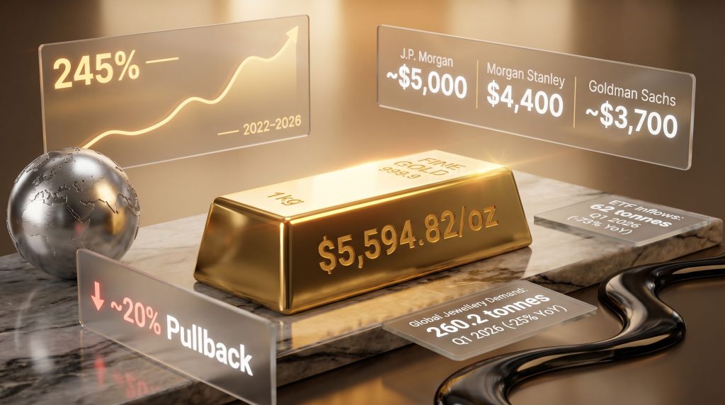 Gold price outlook and new drivers infographic