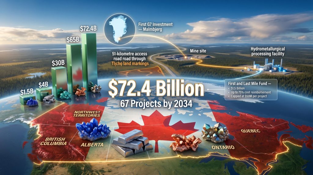 Canada critical minerals investment map infographic