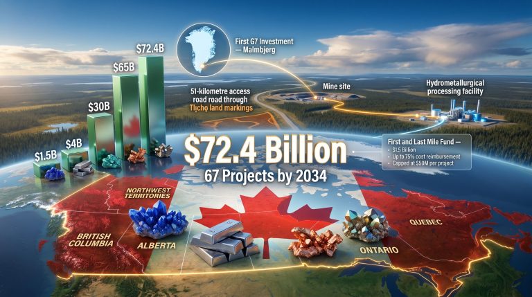 Canada critical minerals investment map infographic