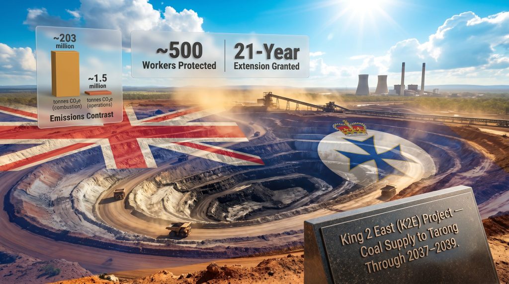 Meandu coal mine extension infographic overview