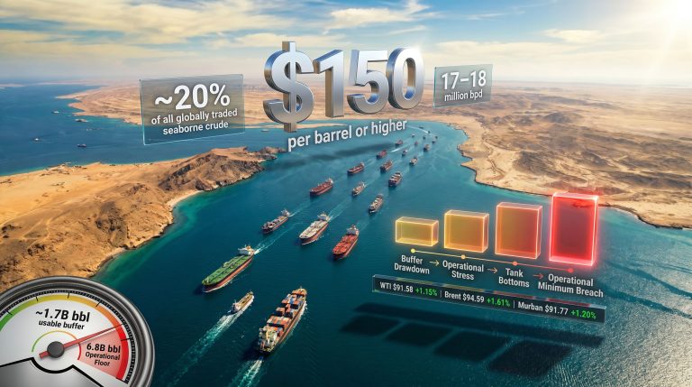 Strait of Hormuz oil price surge infographic