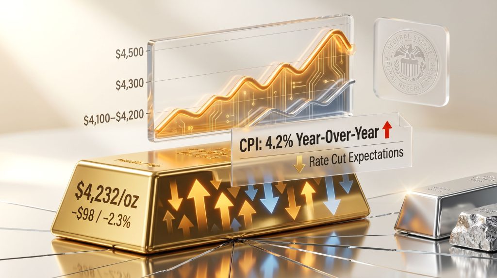 Gold pulls back as inflation pressure reprices the Fed path