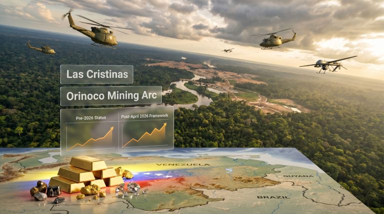 Venezuela deploys troops against illegal miners in gold belt aerial scene