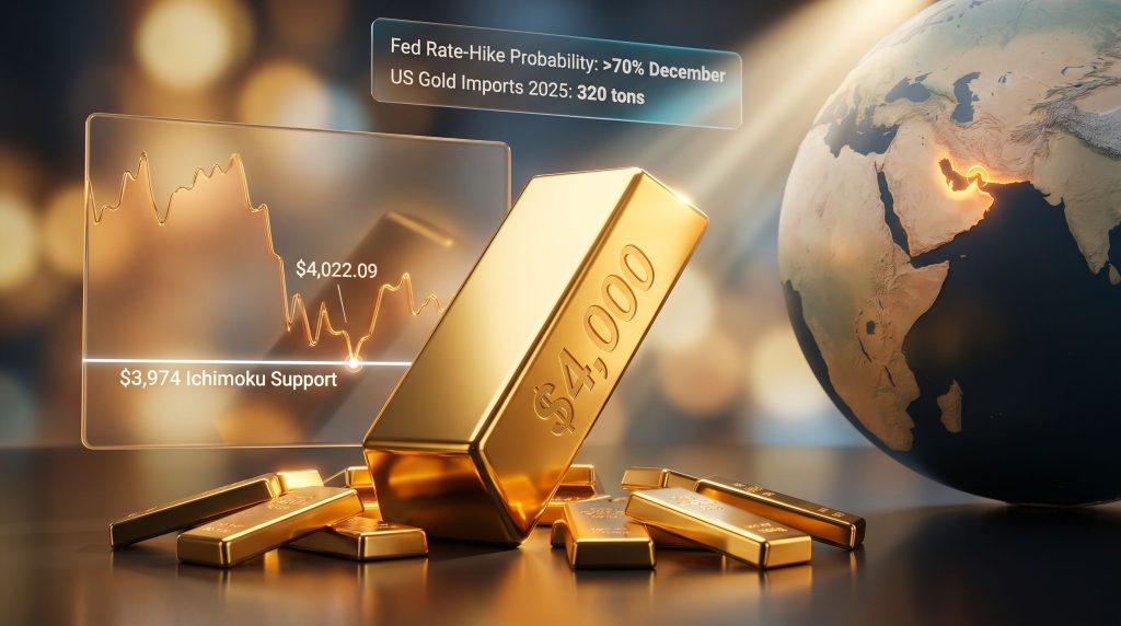 Fed rate hike odds pressure gold above $4,000