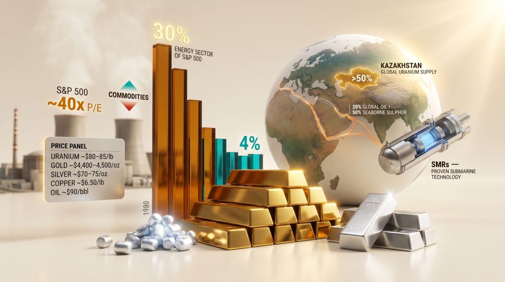Doug Casey commodities bull market and uranium stocks infographic