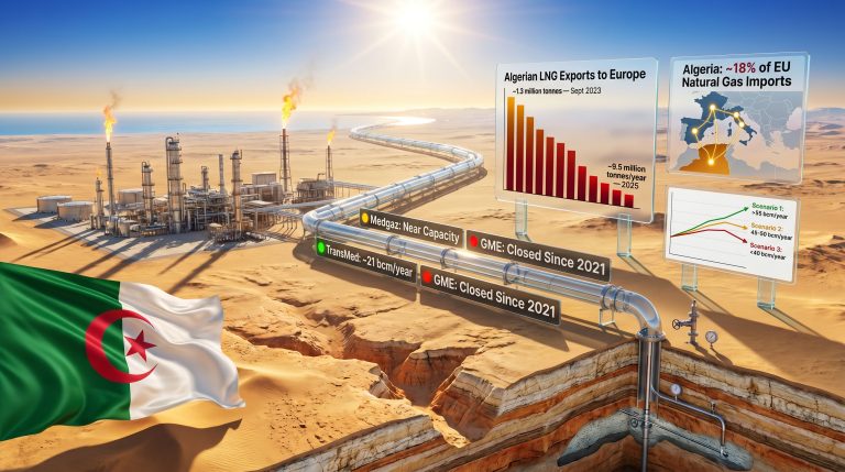 Algeria gas production problems and exports