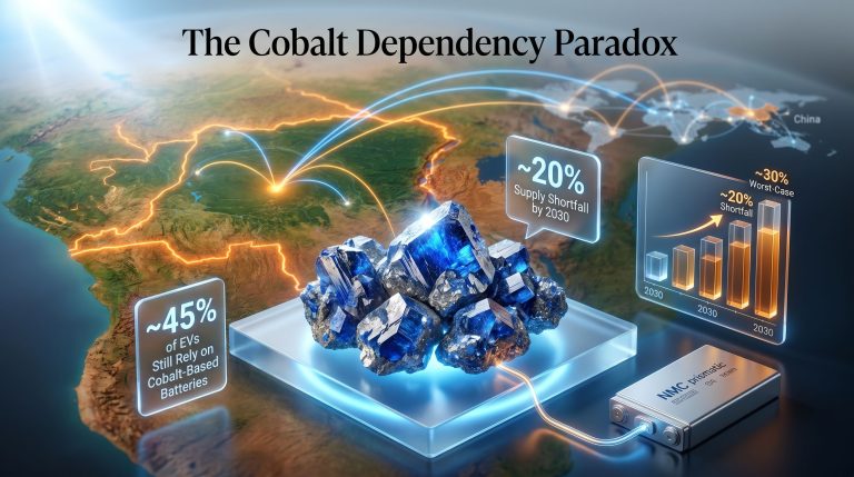 EV cobalt supply disruptions global shortage infographic