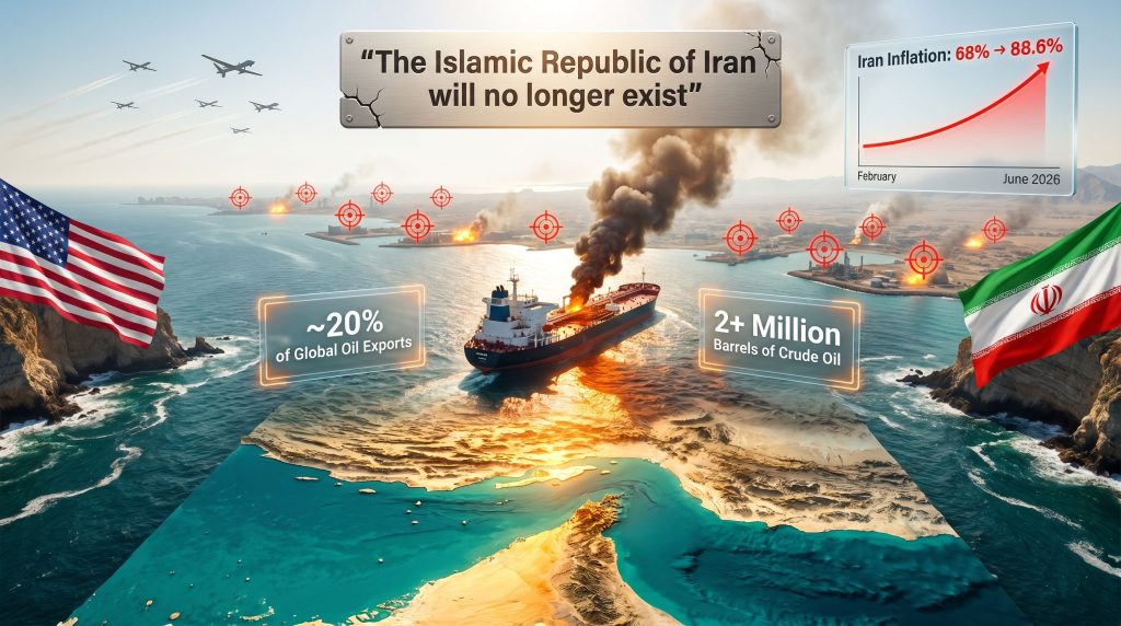 Trump threatens to annihilate Iran oil crisis