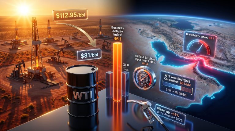 Dallas Fed Energy Survey Iran conflict and rising costs infographic