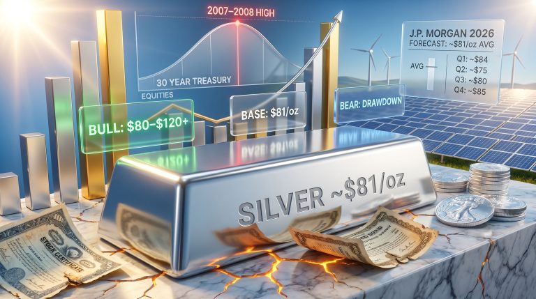 Silver price prediction and stagflation chart