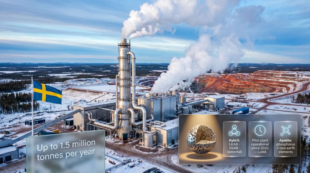 LKAB fossil-free sponge iron plant permit facility in Sweden