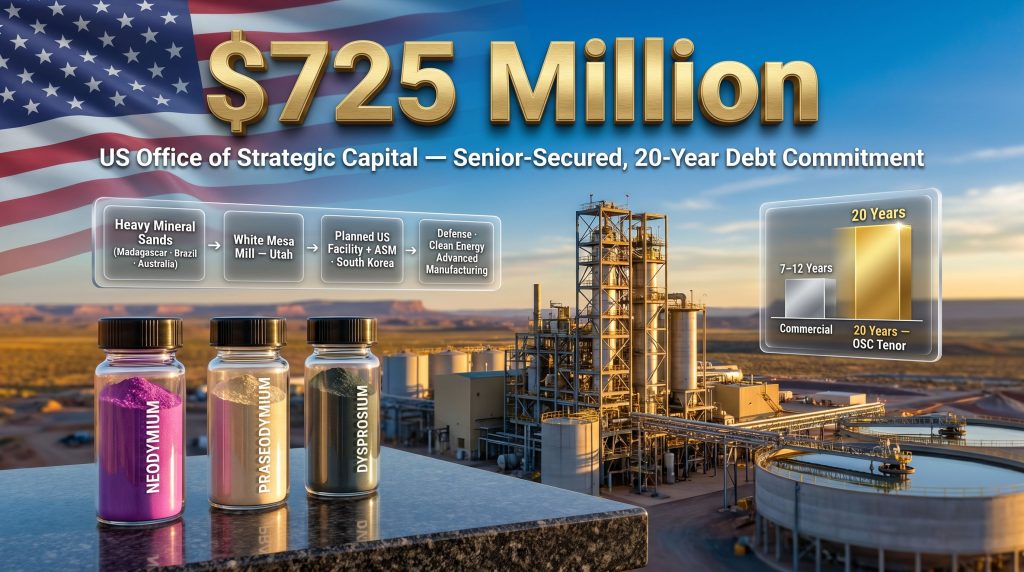 Energy Fuels $725 million financing commitment graphic