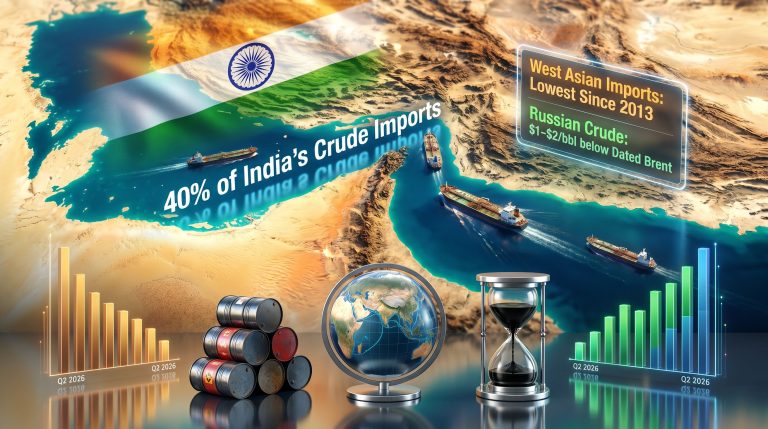 Indian refiners crude purchases from West Asia decline
