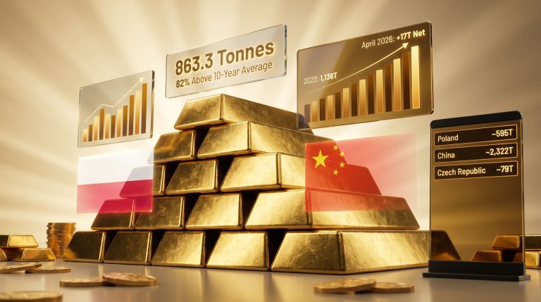 Central banks buying gold in April chart