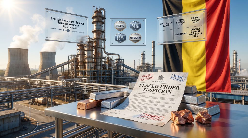 Nyrstar forgery investigation in Antwerp refinery scene