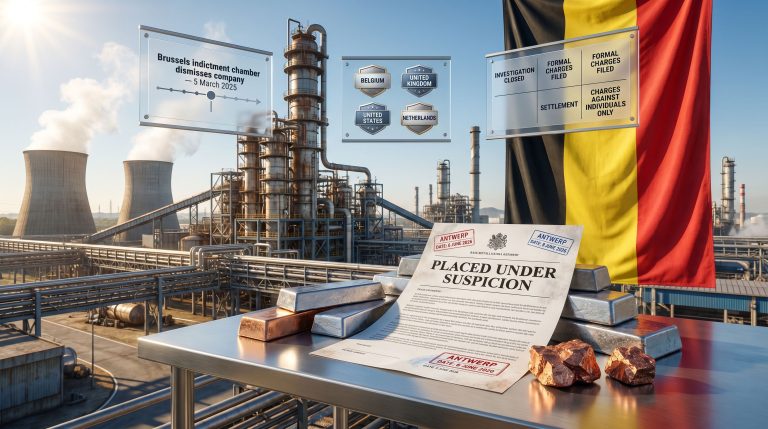 Nyrstar forgery investigation in Antwerp refinery scene