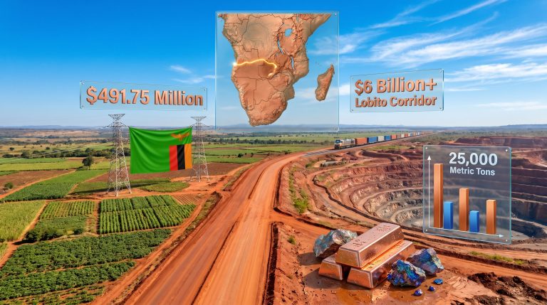 Zambia US agricultural grant critical minerals supply chain map