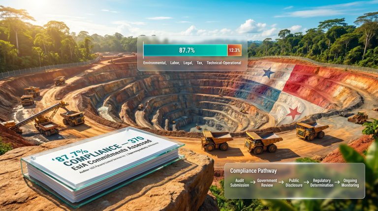 Cobre Panamá compliance audit at open-pit mine
