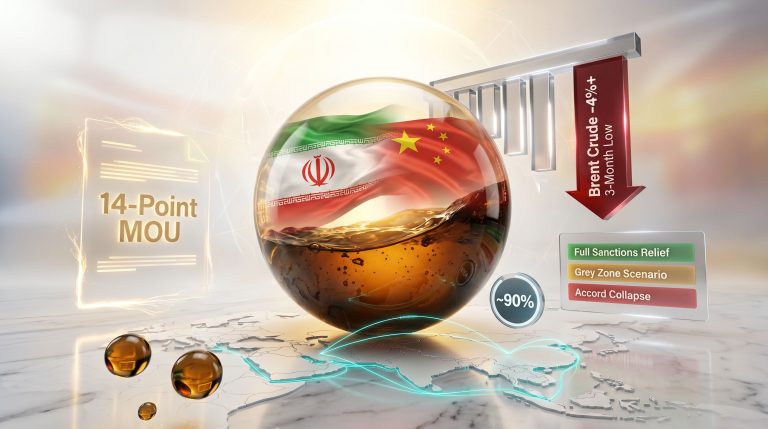 US-Iran accord and Chinese firms sanctioned for Iranian oil graphic
