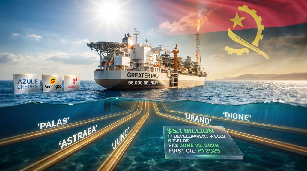 Greater PAJ Project in Angola offshore development vessel