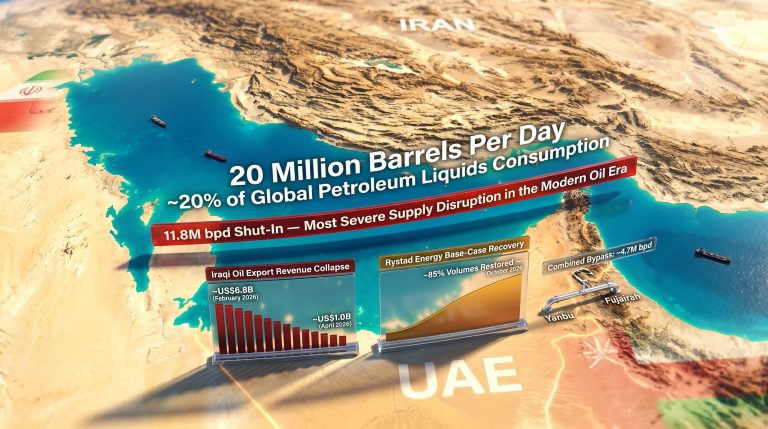Strait of Hormuz oil supply disruption map